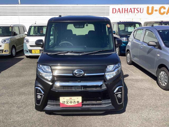 タントカスタムＸインパネシフト　プッシュスタートスイッチ　電子カードキー　電動スライドドア　衝突軽減ブレーキ　車線逸脱防止　アルミホイール　ＡＢＳ　カーナビ（鹿児島県）の中古車