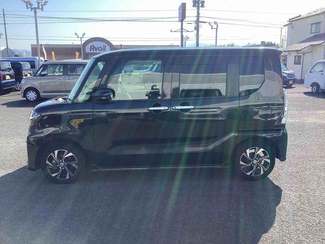 タントカスタムＸインパネシフト　プッシュスタートスイッチ　電子カードキー　電動スライドドア　衝突軽減ブレーキ　車線逸脱防止　アルミホイール　ＡＢＳ　カーナビ（鹿児島県）の中古車