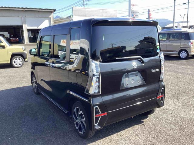 タントカスタムＸインパネシフト　プッシュスタートスイッチ　電子カードキー　電動スライドドア　衝突軽減ブレーキ　車線逸脱防止　アルミホイール　ＡＢＳ　カーナビ（鹿児島県）の中古車