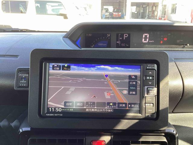 タントカスタムＸインパネシフト　プッシュスタートスイッチ　電子カードキー　電動スライドドア　衝突軽減ブレーキ　車線逸脱防止　アルミホイール　ＡＢＳ　カーナビ（鹿児島県）の中古車