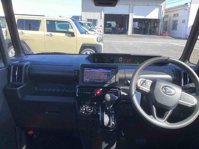 タントカスタムＸインパネシフト　プッシュスタートスイッチ　電子カードキー　電動スライドドア　衝突軽減ブレーキ　車線逸脱防止　アルミホイール　ＡＢＳ　カーナビ（鹿児島県）の中古車