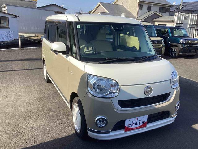 ムーヴキャンバスXメイクアップリミテッド SAIIIインパネシフト プッシュスタートスイッチ 電子カードキー 衝突被害軽減システム 車線逸脱警告 ABS 電動スライドドア オートエアコン(鹿児島県)の中古車