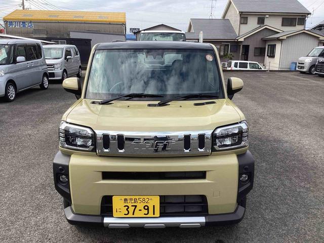 タフトG クロムベンチャーインパネシフト プッシュスタートスイッチ 電子カードキー 電動パーキングブレーキ ATハイビーム 車線逸脱警報装置 ガラスルーフ アルミホイール(鹿児島県)の中古車