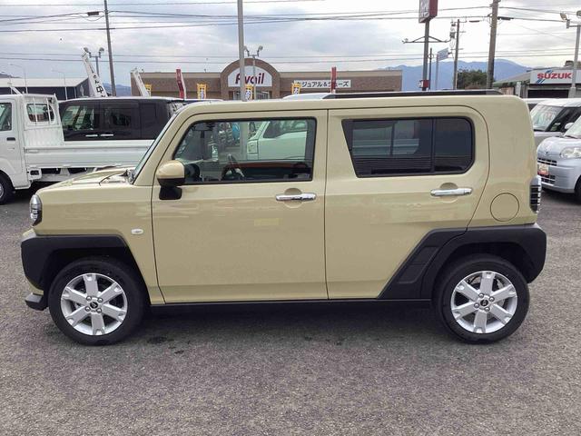 タフトG クロムベンチャーインパネシフト プッシュスタートスイッチ 電子カードキー 電動パーキングブレーキ ATハイビーム 車線逸脱警報装置 ガラスルーフ アルミホイール(鹿児島県)の中古車