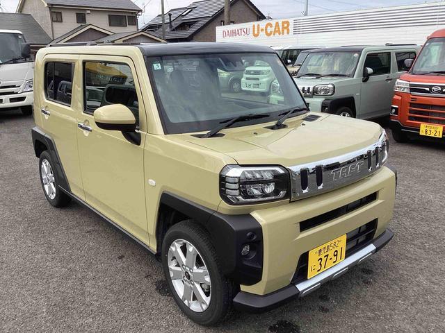 タフトG クロムベンチャーインパネシフト プッシュスタートスイッチ 電子カードキー 電動パーキングブレーキ ATハイビーム 車線逸脱警報装置 ガラスルーフ アルミホイール(鹿児島県)の中古車