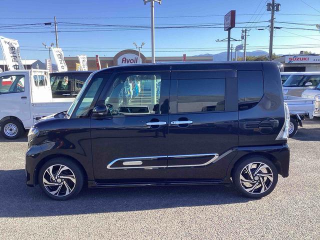 タントカスタムRSスタイルセレクションターボ車 インパネシフト プッシュスタートスイッチ 電子カードキー 両側電動スライドドア ブレーキサポート アルミホイール レーンキープ カーナビ(鹿児島県)の中古車