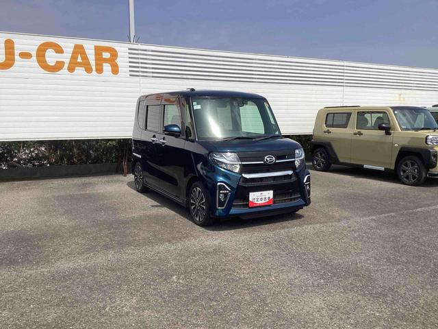 タントカスタムRSターボ車 インパネシフト プッシュスタートスイッチ 電子カードキー 衝突回避支援システム 車線逸脱防止 アルミホイール ABS オートエアコン(鹿児島県)の中古車