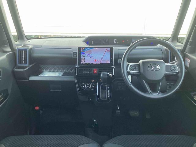 タントカスタムRSターボ車 インパネシフト プッシュスタートスイッチ 電子カードキー 衝突回避支援システム 車線逸脱防止 アルミホイール ABS オートエアコン(鹿児島県)の中古車