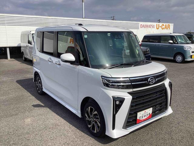 タントカスタムＸインパネシフト　プッシュスタートスイッチ　電子カードキー　電動パーキングブレーキ　カーナビ　シートヒーター　両側パワースライドドア　レーンキープアシスト　オートマチックハイビーム　アルミホイール（鹿児島県）の中古車