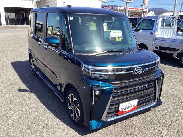 タントカスタムＸインパネシフト　プッシュスタートスイッチ　電子カードキー　電動パーキングブレーキ　両側電動スライドドア　レーンキープアシスト　オートマチックハイビーム　前後ブレーキサポート　ＡＢＳ　アルミホイール（鹿児島県）の中古車