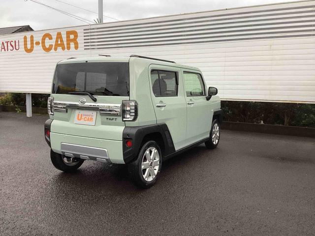 タフトG クロムベンチャーインパネシフト プッシュスタートスイッチ 電子カードキー カーナビ レーンキープアシスト オートハイビーム パノラマガラスルーフ 誤発進抑制装置 ABS アルミホイール(鹿児島県)の中古車