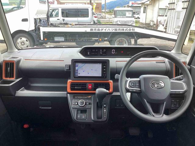 タントファンクロスインパネシフト　プッシュスタートスイッチ　電子カードキー　電動パーキングブレーキ　両側電動スライドドアの　カーナビ　衝突被害軽減装置　レーンキープ　アルミホイール　ＡＢＳ（鹿児島県）の中古車
