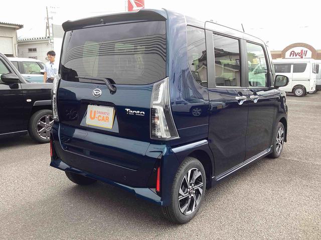 タントカスタムＸインパネシフト　プッシュスタートスイッチ　電子カードキー　電動パーキングブレーキ　衝突回避支援ブレーキ機能　レーンアシスト　アルミホイール　ＡＢＳ（鹿児島県）の中古車