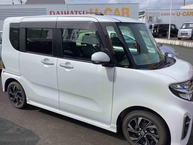 タントカスタムＸインパネシフト　プッシュスタートスイッチ　電子カードキー　カーナビ　ドラレコ　ＥＴＣ　衝突軽減Ｂ　車線逸脱警報装置　ＡＢＳ付　両側スライドドア（鹿児島県）の中古車