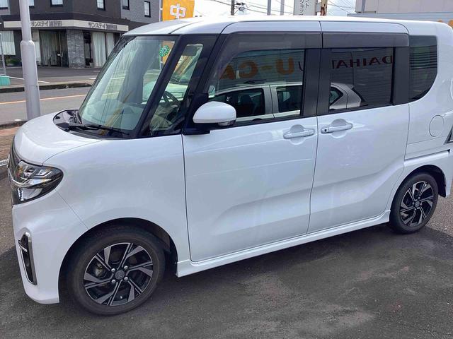 タントカスタムＸインパネシフト　プッシュスタートスイッチ　電子カードキー　カーナビ　ドラレコ　ＥＴＣ　衝突軽減Ｂ　車線逸脱警報装置　ＡＢＳ付　両側スライドドア（鹿児島県）の中古車