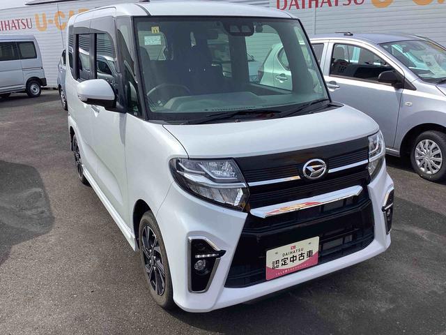 タントカスタムＸインパネシフト　プッシュスタートスイッチ　電子カードキー　カーナビ　ドラレコ　ＥＴＣ　衝突軽減Ｂ　車線逸脱警報装置　ＡＢＳ付　両側スライドドア（鹿児島県）の中古車