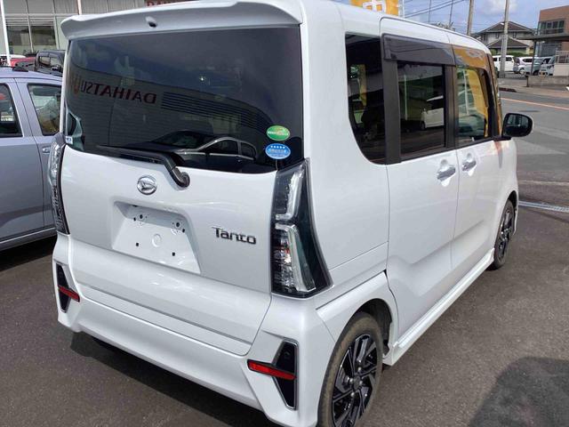 タントカスタムＸインパネシフト　プッシュスタートスイッチ　電子カードキー　カーナビ　ドラレコ　ＥＴＣ　衝突軽減Ｂ　車線逸脱警報装置　ＡＢＳ付　両側スライドドア（鹿児島県）の中古車