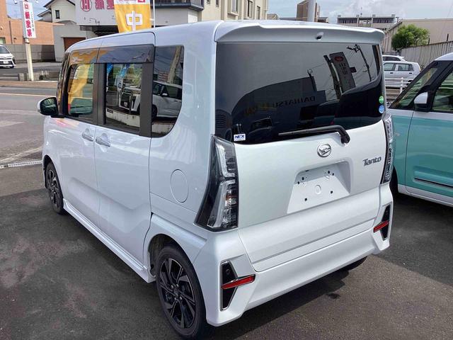 タントカスタムＸインパネシフト　プッシュスタートスイッチ　電子カードキー　カーナビ　ドラレコ　ＥＴＣ　衝突軽減Ｂ　車線逸脱警報装置　ＡＢＳ付　両側スライドドア（鹿児島県）の中古車
