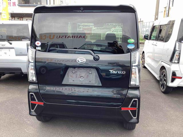 タントカスタムＸインパネシフト　プッシュスタートスイッチ　カーナビ　電子カードキー　衝突軽減Ｂ　車線逸脱警報装置　ＡＢＳ付（鹿児島県）の中古車