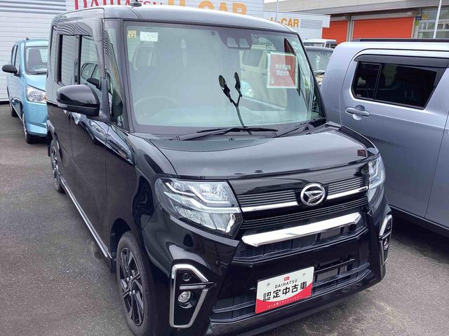 タントカスタムＸインパネシフト　プッシュスタートスイッチ　カーナビ　電子カードキー　衝突軽減Ｂ　車線逸脱警報装置　ＡＢＳ付（鹿児島県）の中古車