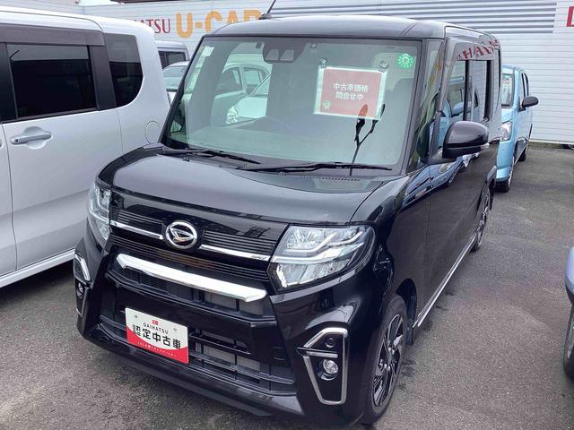 タントカスタムＸインパネシフト　プッシュスタートスイッチ　カーナビ　電子カードキー　衝突軽減Ｂ　車線逸脱警報装置　ＡＢＳ付（鹿児島県）の中古車