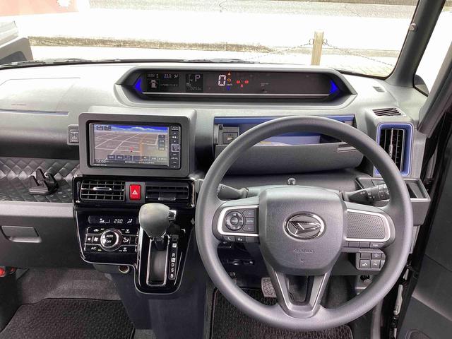 タントカスタムＸインパネシフト　プッシュスタートスイッチ　カーナビ　電子カードキー　衝突軽減Ｂ　車線逸脱警報装置　ＡＢＳ付（鹿児島県）の中古車
