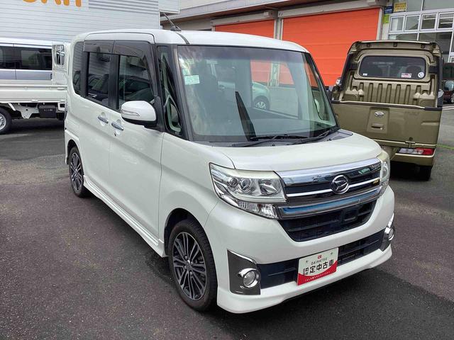 タントカスタムＲＳ　トップエディションＳＡタ−ボ　インパネシフト　プッシュスタートスイッチ　電子カードキー　ＡＢＳ　アルミホイール　カーナビゲーション　フォグランプ（鹿児島県）の中古車