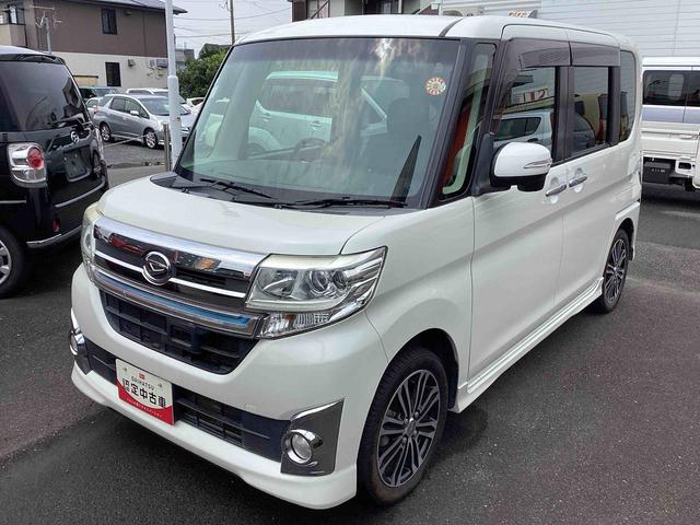 タントカスタムＲＳ　トップエディションＳＡタ−ボ　インパネシフト　プッシュスタートスイッチ　電子カードキー　ＡＢＳ　アルミホイール　カーナビゲーション　フォグランプ（鹿児島県）の中古車