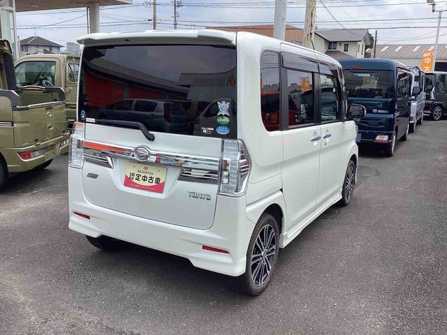 タントカスタムＲＳ　トップエディションＳＡタ−ボ　インパネシフト　プッシュスタートスイッチ　電子カードキー　ＡＢＳ　アルミホイール　カーナビゲーション　フォグランプ（鹿児島県）の中古車