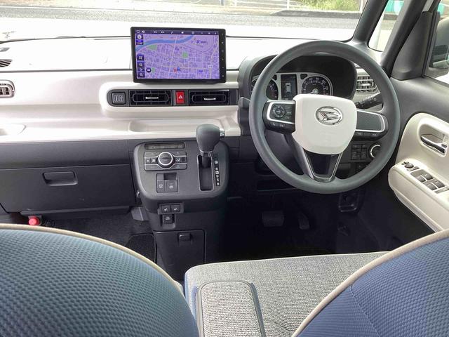 ムーヴキャンバスストライプスＧインパネシフト　プッシュスタートスイッチ　電子カードキー　電動パーキングブレーキ　カーナビ　ドラレコ　車線逸脱警報　オートハイビーム　両Ｐドア　エマージェンシーブレーキ　ＡＢＳ（鹿児島県）の中古車