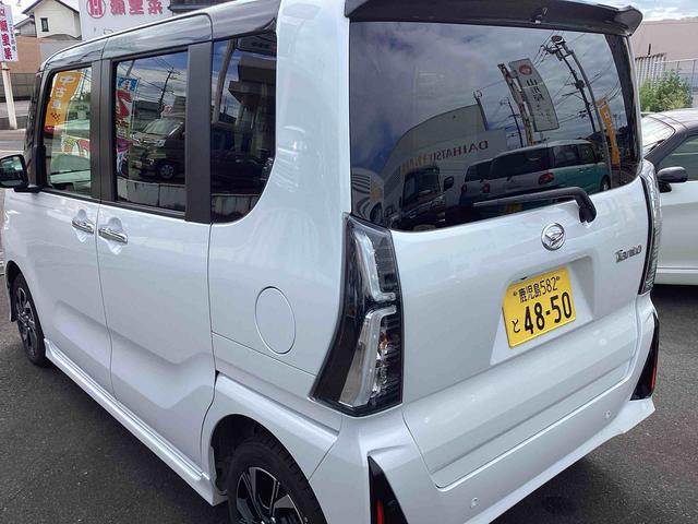 タントカスタムＸインパネシフト　プッシュスタートスイッチ　電子カードキー　電動パーキングブレーキ　ディスプレイオーディオ　衝突軽減ブレーキ　車線逸脱防止　両側パワースライドドア　アルミホイール（鹿児島県）の中古車