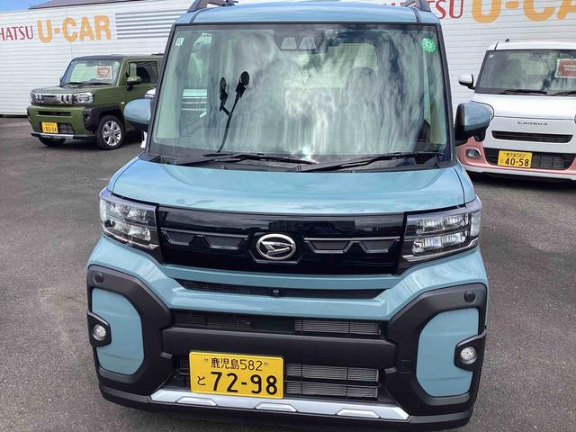 タントファンクロスインパネシフト プッシュスタートスイッチ 電子カードキー 電動パーキングブレーキ ドラレコ 両側オートドア 衝突軽減システム レーンキープアシスト ABS アルミホイール(鹿児島県)の中古車