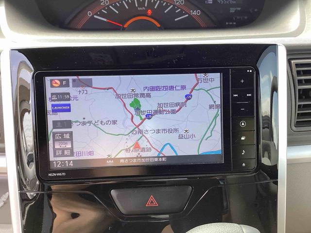 タントX SAIIIインパネシフト プッシュスタートスイッチ 電子カードキー カーナビ 車線逸脱警報 両側スライドドア ABS(鹿児島県)の中古車