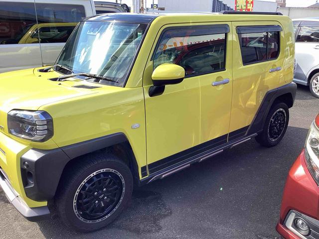 タフトＧターボターボエンジン　インパネシフト　プッシュスタートスイッチ　電子カードキー　シートヒーター　誤発進抑制装置　アルミホイール　ＡＢＳ　ガラスルーフ（鹿児島県）の中古車