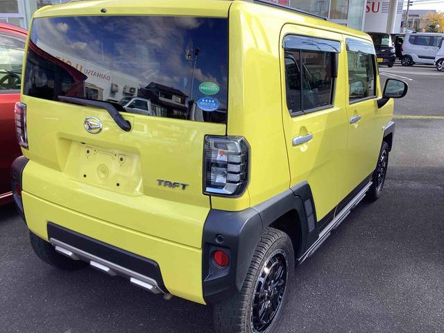 タフトＧターボターボエンジン　インパネシフト　プッシュスタートスイッチ　電子カードキー　シートヒーター　誤発進抑制装置　アルミホイール　ＡＢＳ　ガラスルーフ（鹿児島県）の中古車