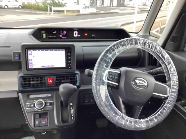 タントＸインパネシフト　プッシュスタートスイッチ　電子カードキー　カーナビ　バックモニター　ブレーキサポート　片側電動両側スライドドア　車線逸脱警報　オートハイビーム　ＡＢＳ（鹿児島県）の中古車