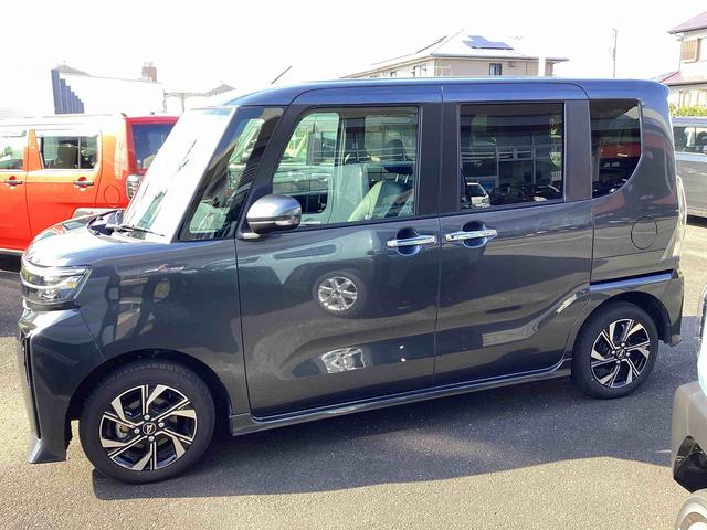 タントカスタムＸインパネシフト　プッシュスタートスイッチ　電子カードキー　電動パーキングブレーキ　シートヒーター　衝突軽減ブレーキ　車線逸脱防止　アルミホイール　ＡＢＳ（鹿児島県）の中古車