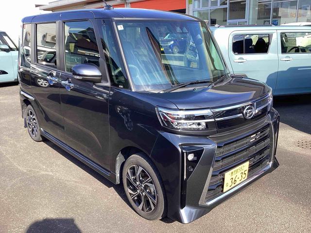 タントカスタムＸインパネシフト　プッシュスタートスイッチ　電子カードキー　電動パーキングブレーキ　シートヒーター　衝突軽減ブレーキ　車線逸脱防止　アルミホイール　ＡＢＳ（鹿児島県）の中古車