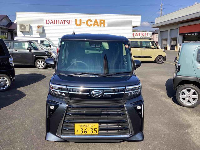 タントカスタムＸインパネシフト　プッシュスタートスイッチ　電子カードキー　電動パーキングブレーキ　シートヒーター　衝突軽減ブレーキ　車線逸脱防止　アルミホイール　ＡＢＳ（鹿児島県）の中古車