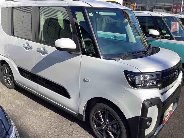 タントファンクロスインパネシフト　プッシュスタートスイッチ　電子カードキー　電動パーキングブレーキ　シートヒーター　衝突軽減システム　両側オートドア　レーンキープアシスト　ＡＢＳ　アルミホイール（鹿児島県）の中古車