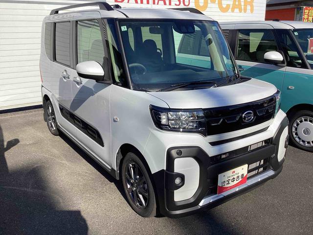 タントファンクロスインパネシフト　プッシュスタートスイッチ　電子カードキー　電動パーキングブレーキ　シートヒーター　衝突軽減システム　両側オートドア　レーンキープアシスト　ＡＢＳ　アルミホイール（鹿児島県）の中古車