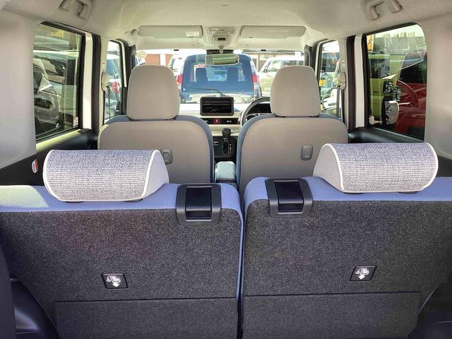 ムーヴキャンバスストライプスＧインパネシフト　プッシュスタートスイッチ　電子カードキー　電動パーキングブレーキ　車線逸脱警報　オートハイビーム　両側オートスライドドア　ＡＢＳ　エマージェンシーブレーキ（鹿児島県）の中古車