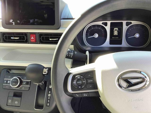 ムーヴキャンバスストライプスＧインパネシフト　プッシュスタートスイッチ　電子カードキー　電動パーキングブレーキ　車線逸脱警報　オートハイビーム　両側オートスライドドア　ＡＢＳ　エマージェンシーブレーキ（鹿児島県）の中古車