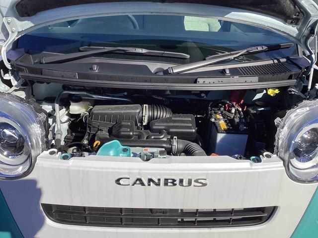 ムーヴキャンバスストライプスＧインパネシフト　プッシュスタートスイッチ　電子カードキー　電動パーキングブレーキ　車線逸脱警報　オートハイビーム　両側オートスライドドア　ＡＢＳ　エマージェンシーブレーキ（鹿児島県）の中古車