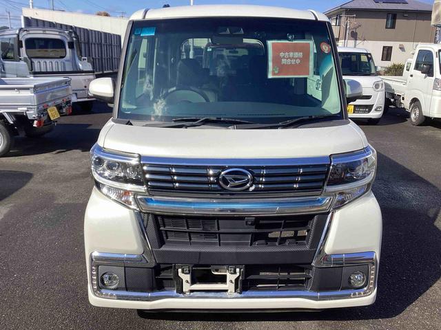 タントカスタムＸ　トップエディションＶＳ　ＳＡIIIインパネシフト　プッシュスタートスイッチ　電子カードキー　カーナビ　レーンアシスト　アルミホイール　ＡＢＳ　両側自動スライドドア　衝突軽減ブレーキ（鹿児島県）の中古車