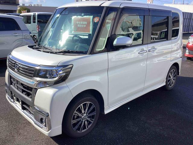 タントカスタムＸ　トップエディションＶＳ　ＳＡIIIインパネシフト　プッシュスタートスイッチ　電子カードキー　カーナビ　レーンアシスト　アルミホイール　ＡＢＳ　両側自動スライドドア　衝突軽減ブレーキ（鹿児島県）の中古車