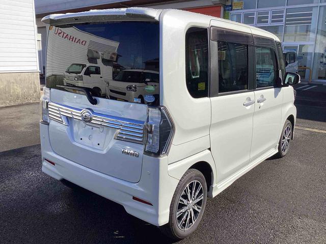 タントカスタムＸ　トップエディションＶＳ　ＳＡIIIインパネシフト　プッシュスタートスイッチ　電子カードキー　カーナビ　レーンアシスト　アルミホイール　ＡＢＳ　両側自動スライドドア　衝突軽減ブレーキ（鹿児島県）の中古車