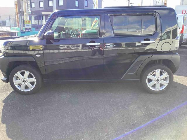 タフトGインパネシフト プッシュスタートスイッチ 電子カードキー 電動パーキングブレーキ ディスプレイオーディオ ガラスルーフ 車線逸脱防止 オートマチックハイビーム ABS アルミホイール(鹿児島県)の中古車