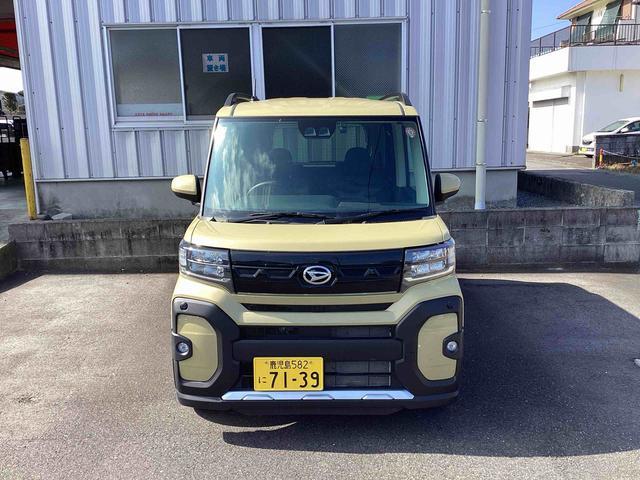 タントファンクロスインパネシフト プッシュスタートスイッチ 電子カードキー 電動パーキングブレーキ カーナビ レーンキープアシスト ハイビームアシスト 両側オートスライドドア アルミホイール ABS(鹿児島県)の中古車