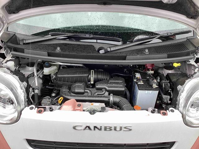 ムーヴキャンバスストライプスＧインパネシフト　プッシュスタートスイッチ　電子カードキー　電動パーキングブレーキ　衝突被害軽減　車線逸脱　オートハイビーム　両側パワースライドドア（鹿児島県）の中古車